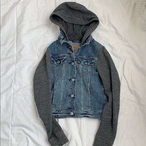 Hollister hooded jean jacket